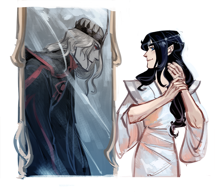 sauron (tolkien's legendarium and 1 more) drawn by phobso