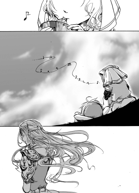 link, princess zelda, young link, and young zelda (the legend of zelda and 1 more) drawn by midorihana_yasaiko