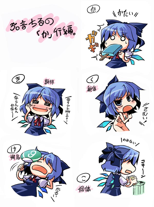 cirno (touhou) drawn by utsurogi_angu