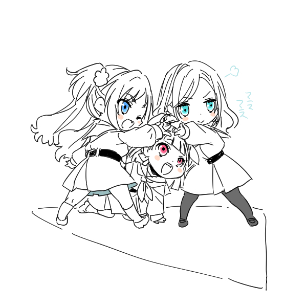 osawa rurino, kachimachi kosuzu, and ceras yanagida lilienfeld (love live! and 1 more) drawn by shinanoya_(satanicad)