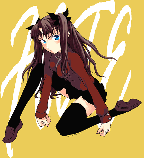 tohsaka rin (fate and 1 more) drawn by task_owner