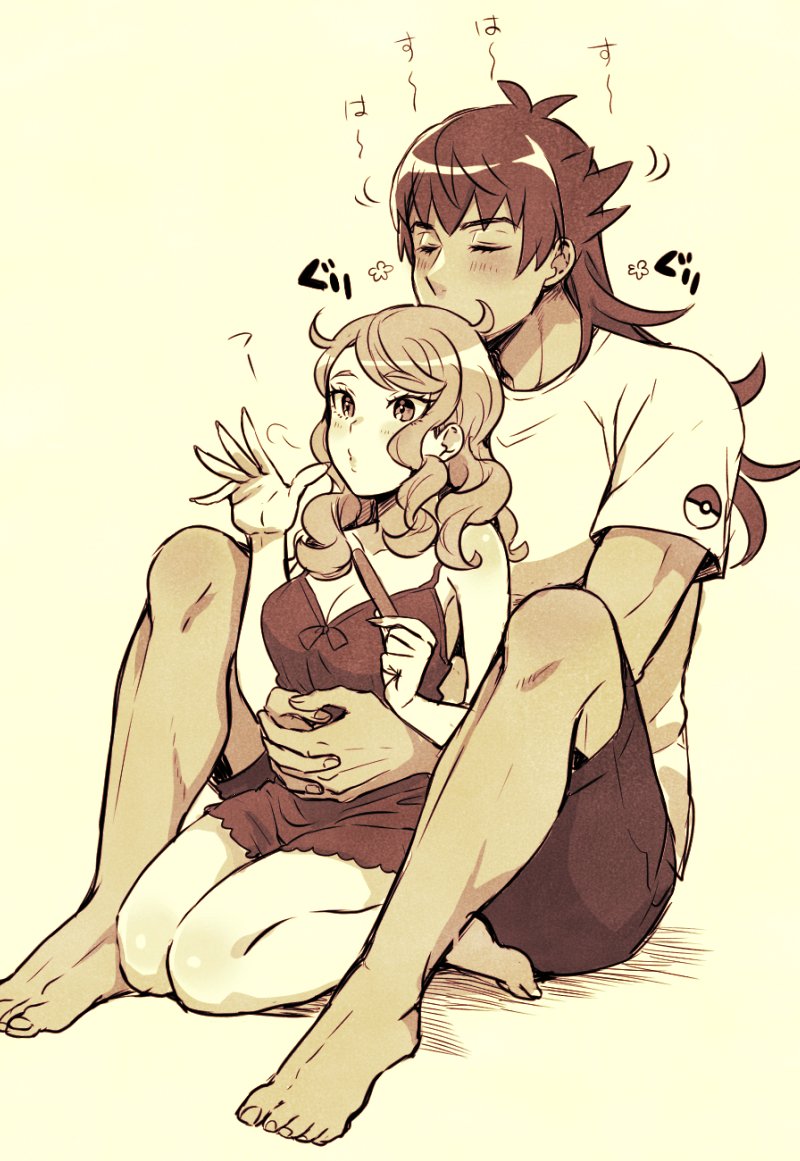 leon and sonia (pokemon and 1 more) drawn by nokataro