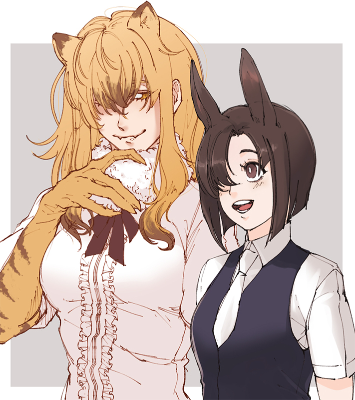 carnivore and herbivore (kemono friends and 1 more)