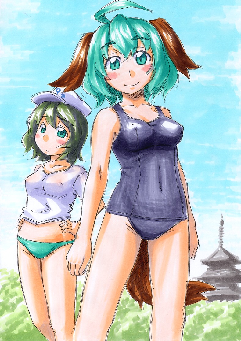 murasa minamitsu and kasodani kyouko (touhou) drawn by kawachi_koorogi