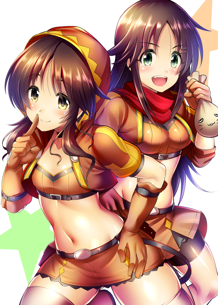 takamori aiko and himekawa yuki (idolmaster and 1 more) drawn by ment