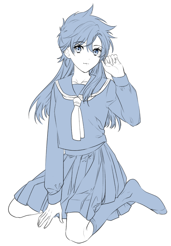 nakamori aoko (meitantei conan and 1 more) drawn by ro-a