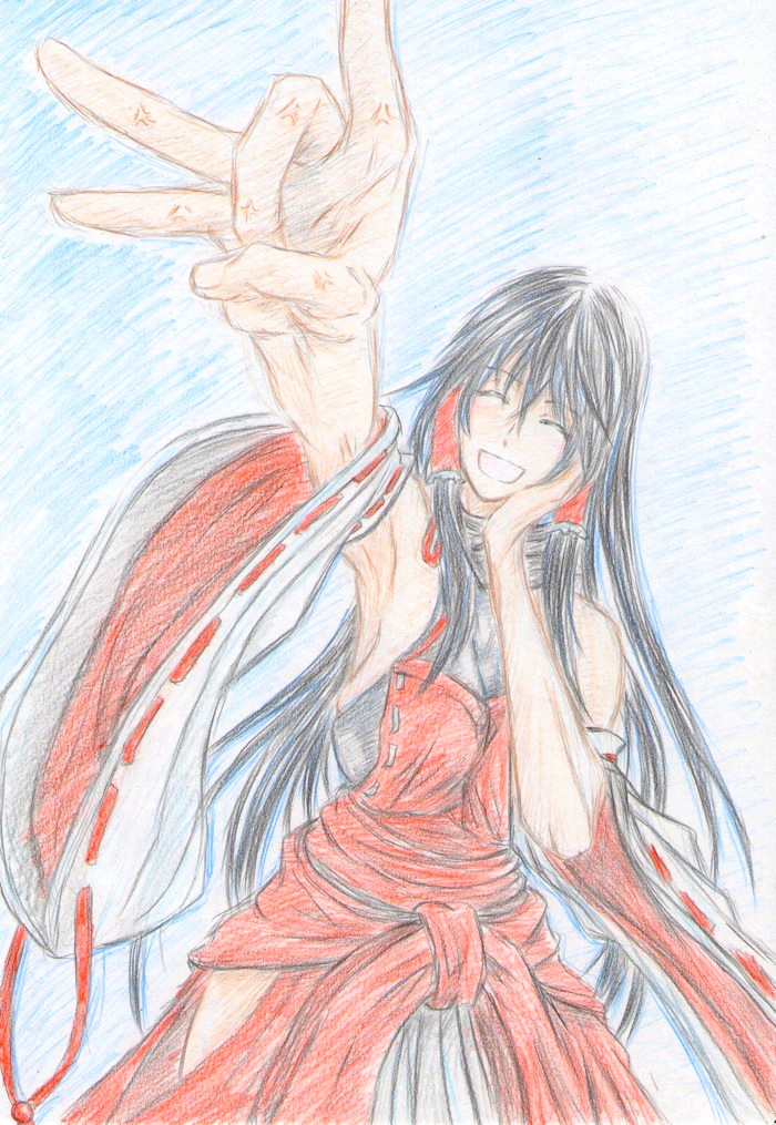 sendai hakurei no miko (original and 2 more) drawn by you_(esparda)