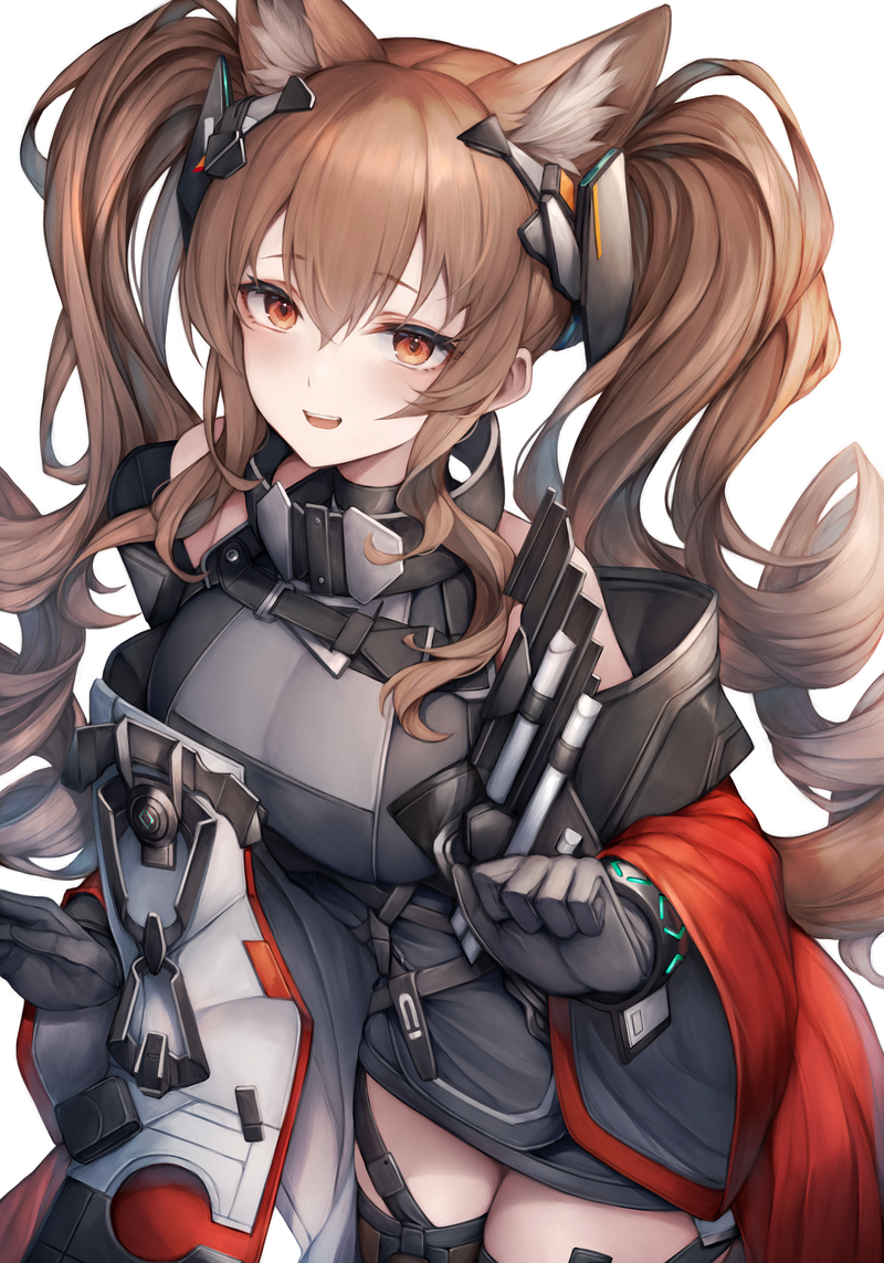 angelina and gilberta (arknights and 1 more) drawn by snm_(sunimi)