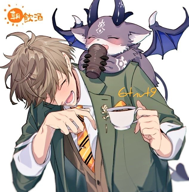 debidebi debiru and oliver evans (nijisanji) drawn by 6tnut9