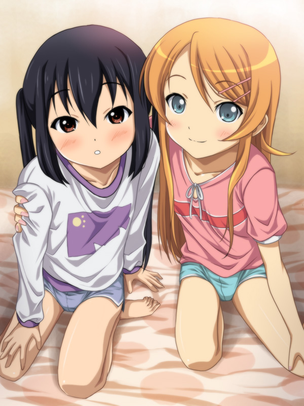 nakano azusa, kousaka kirino, and taketatsu ayana (k-on! and 1 more) drawn by ryunnu