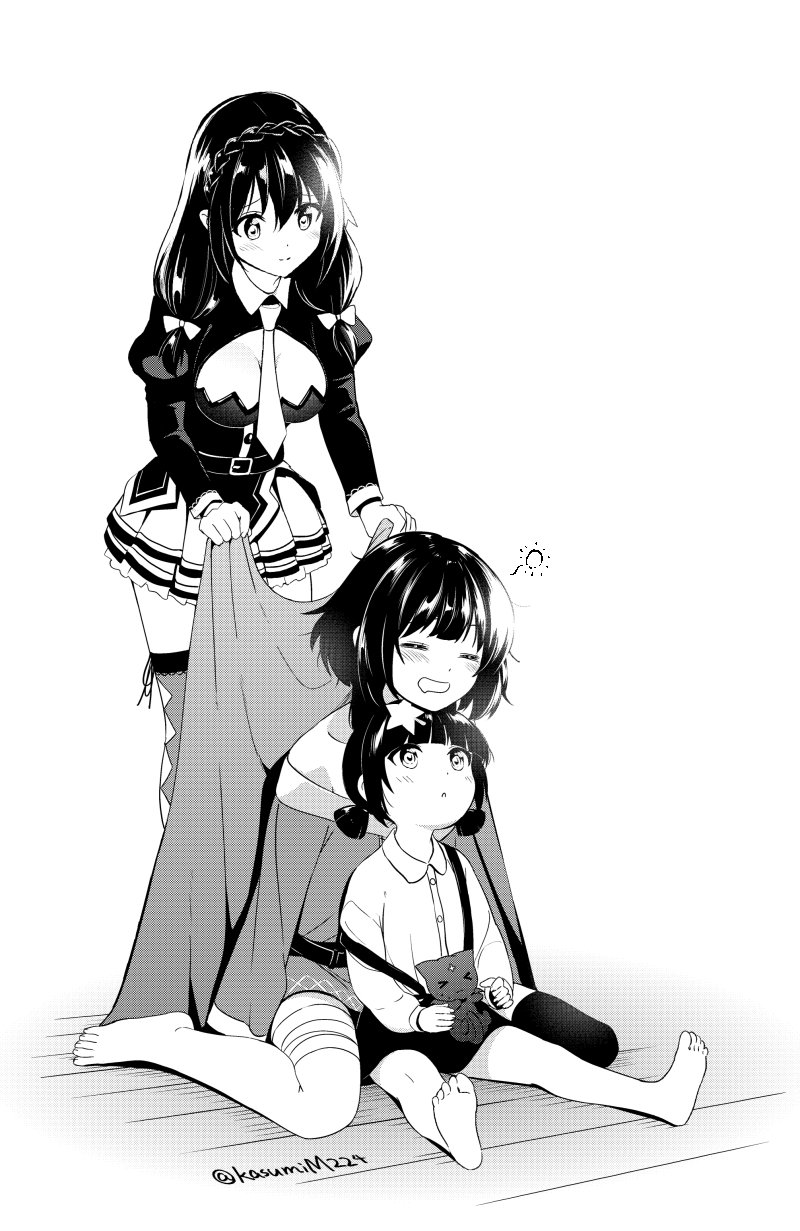 megumin, yunyun, chomusuke, and komekko (kono subarashii sekai ni shukufuku wo!) drawn by taromarun