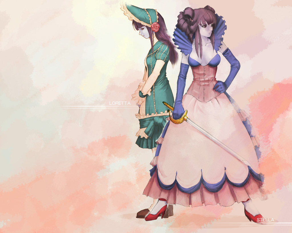 stella lecarde and loretta lecarde (castlevania and 1 more) drawn by s
