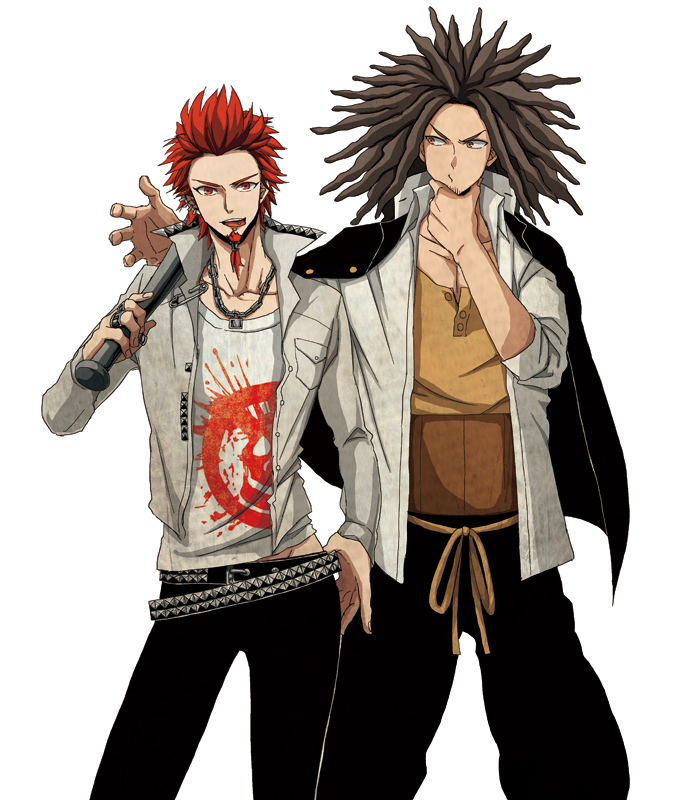 hagakure yasuhiro and kuwata leon (danganronpa and 1 more) drawn by kagegami_(hukukotsu)