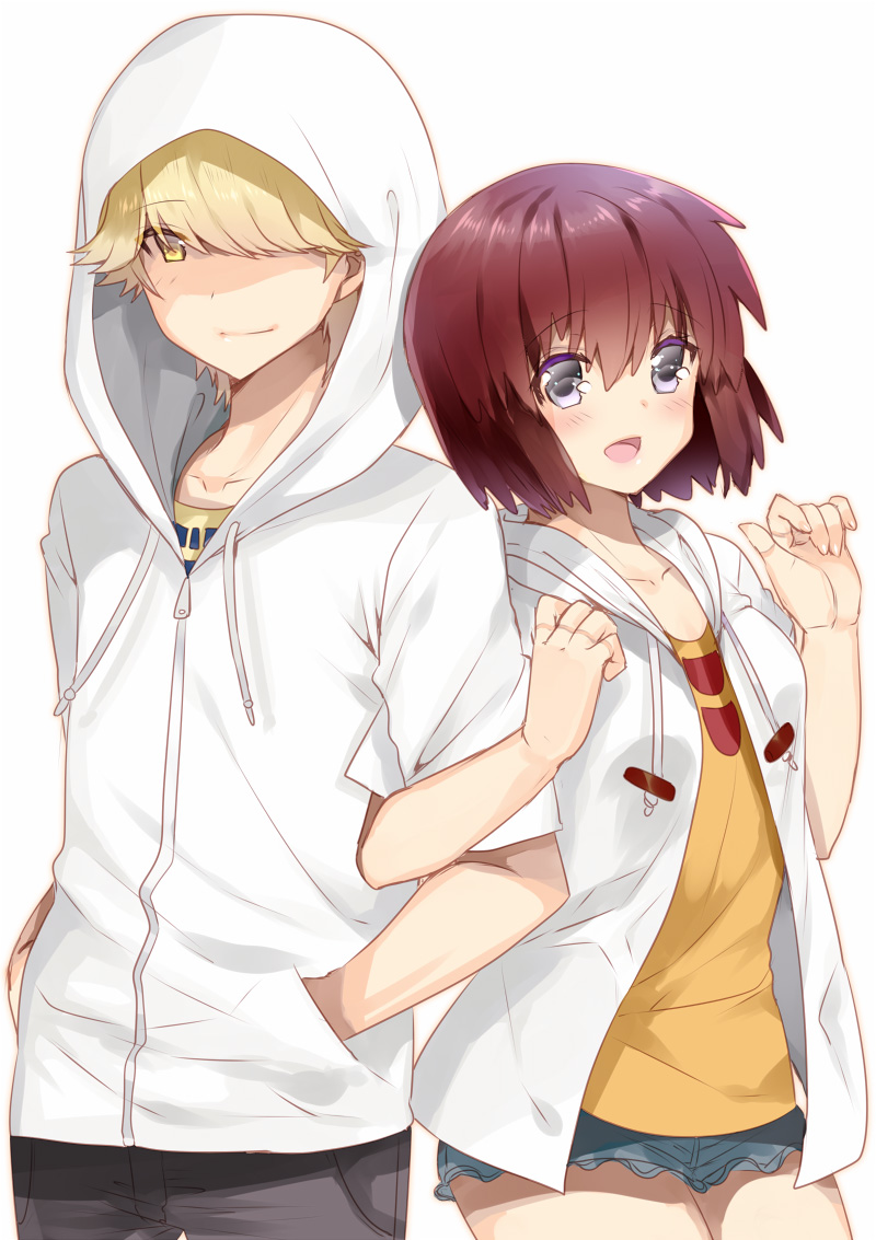 nishio rina and kaburagi sui (soukyuu no fafner) drawn by ootani_mikoto