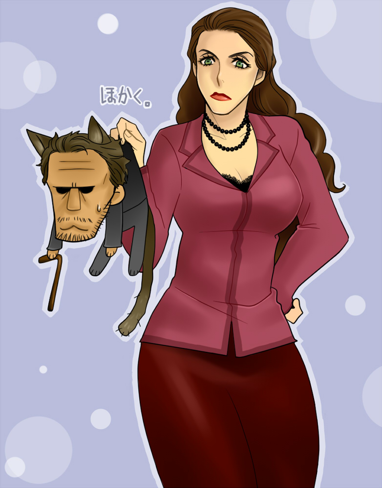 gregory house and lisa cuddy (house m.d.) drawn by niwa_tori