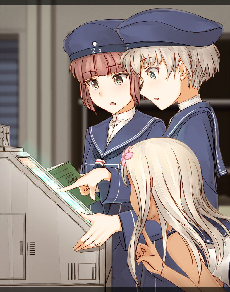 ro-500, z1 leberecht maass, and z3 max schultz (kantai collection) drawn by pallad