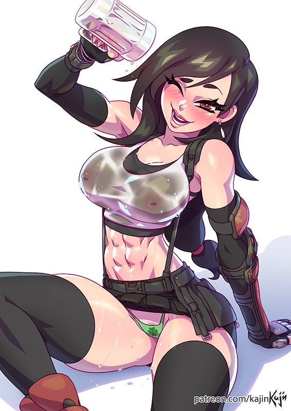 tifa lockhart (final fantasy and 2 more) drawn by kajin_(kajinman)