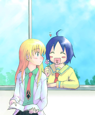 rebecca miyamoto and katagiri himeko (pani poni dash!)