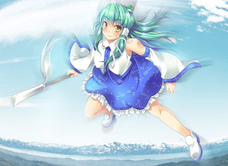 kochiya sanae (touhou) drawn by maki_(seventh_heaven_maxion)