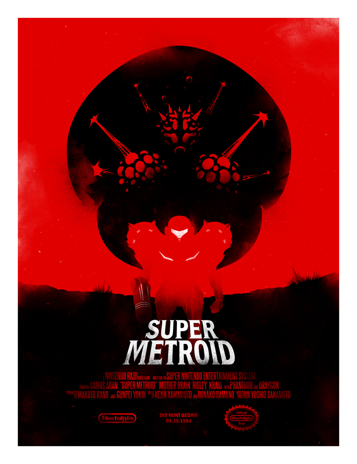 samus aran, metroid, metroid larva, and mother brain (metroid and 1 more) drawn by ian_wilding