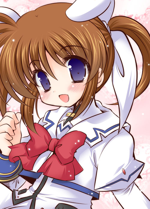 takamachi nanoha (lyrical nanoha and 2 more) drawn by shiitake_miya_donko