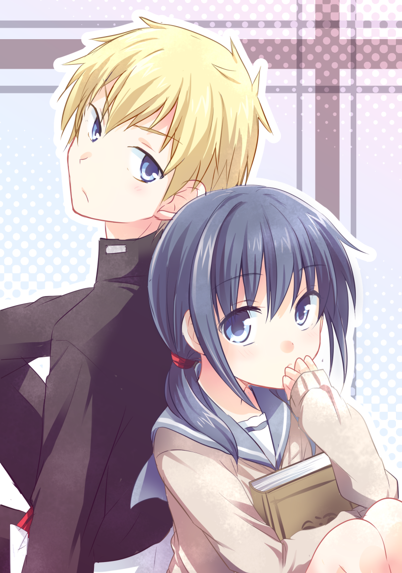 shinozaki ayumi and kishinuma yoshiki (corpse party) drawn by kousetsu