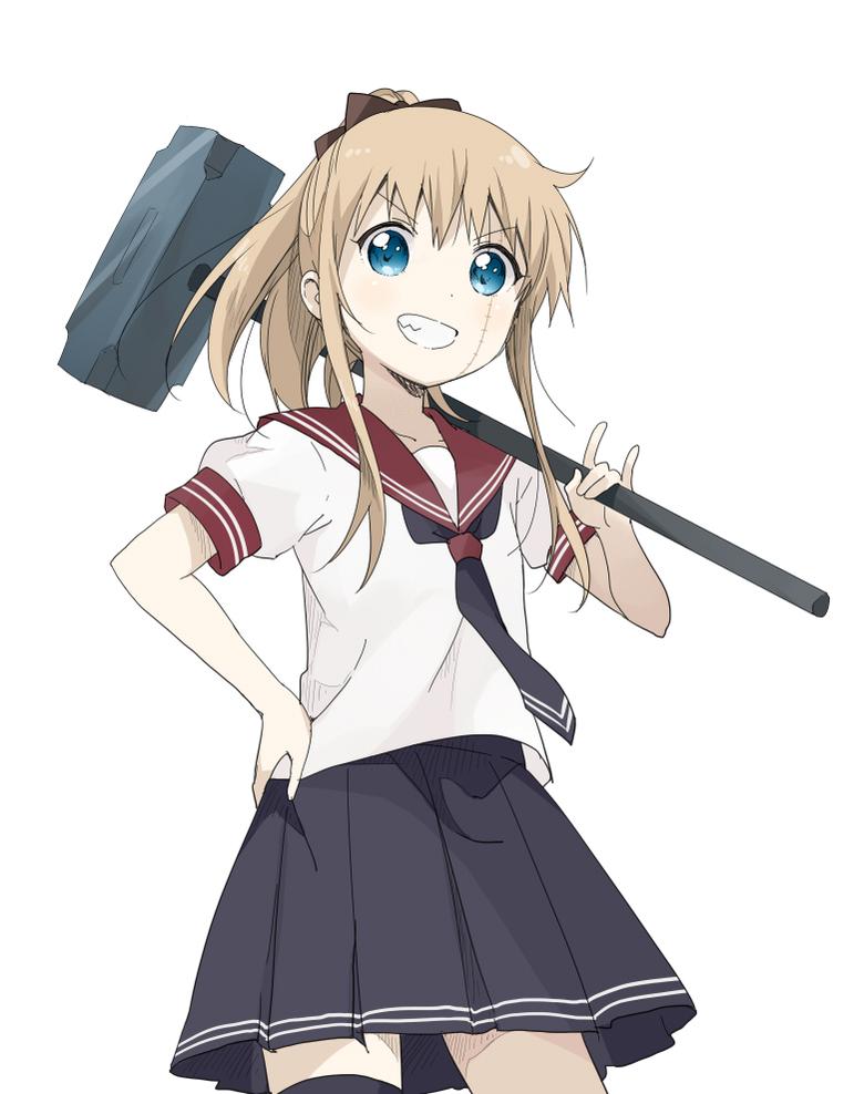 toshinou kyouko, banba mahiru, banba shin'ya, and ootsubo yuka (yuruyuri and 1 more) drawn by namori