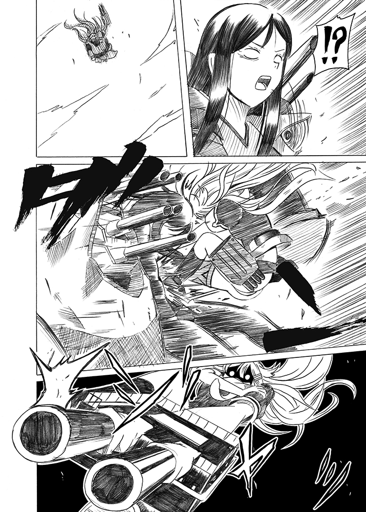 yuudachi, yuudachi kai ni, and ru-class battleship (kantai collection) drawn by shino_(ponjiyuusu)