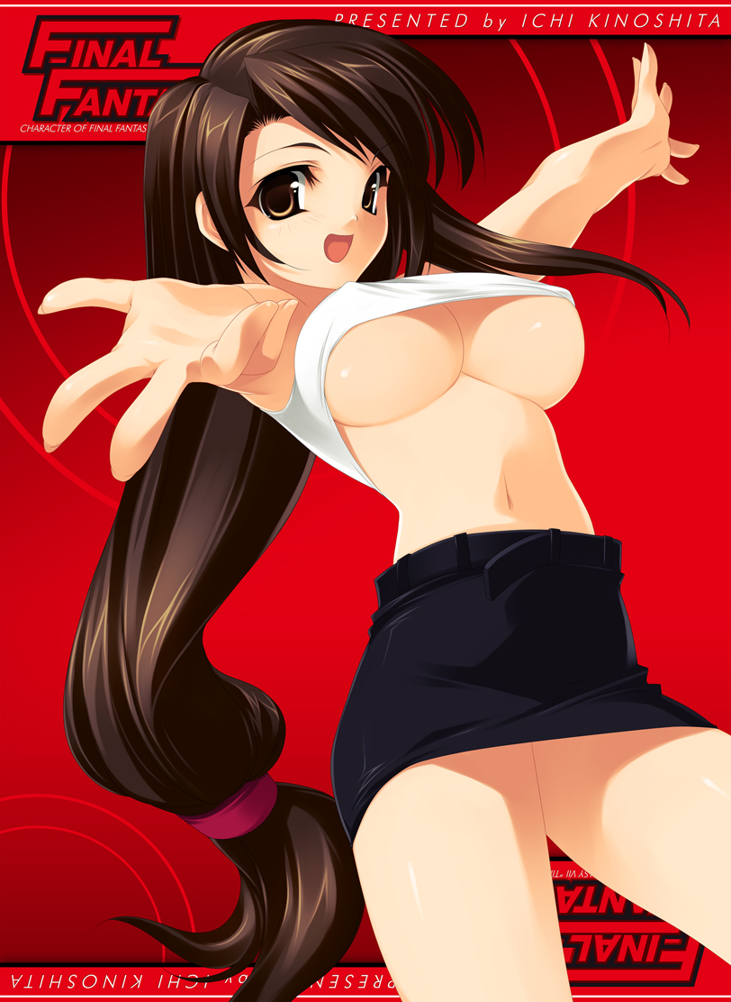 tifa lockhart (final fantasy and 1 more) drawn by kinoshita_ichi