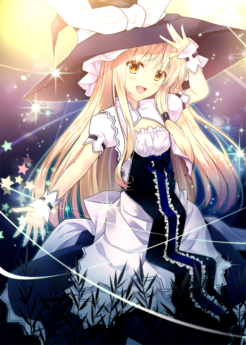kirisame marisa (touhou and 1 more) drawn by akane_hazuki