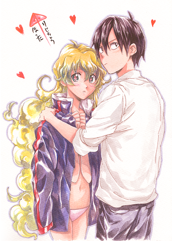 nia teppelin and simon (tengen toppa gurren lagann) drawn by awa_(awaawa)