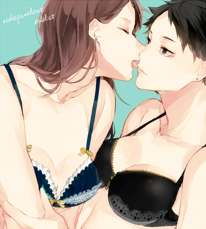 oikawa tooru and iwaizumi hajime (haikyuu!!) drawn by haku_(tokuray)