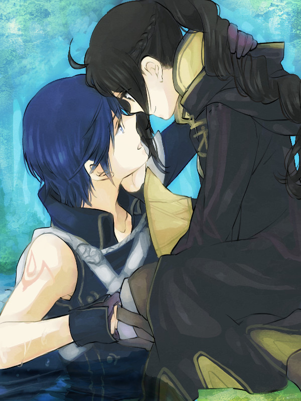 female robin and chrom (fire emblem and 1 more) drawn by nagare_00
