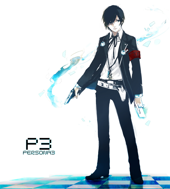 yuuki makoto (persona and 1 more) drawn by lupicam