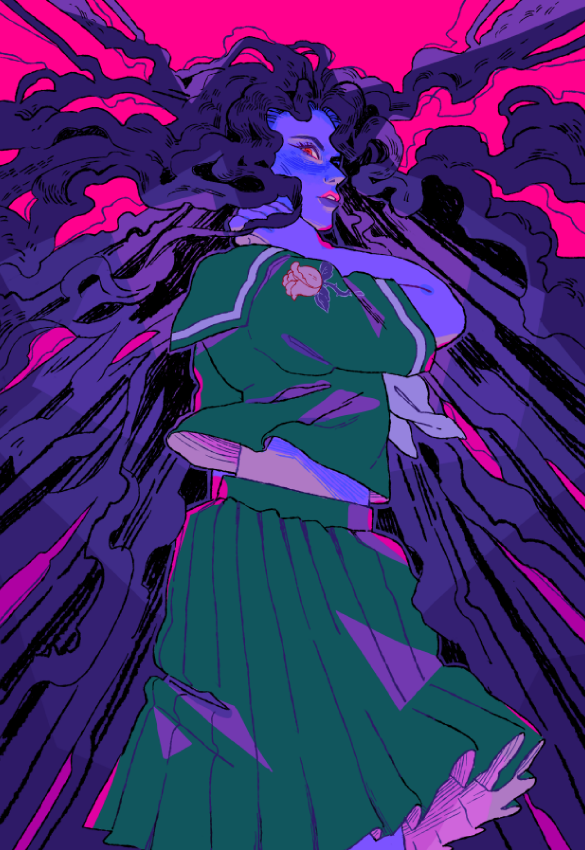 yamagishi yukako (jojo no kimyou na bouken and 1 more) drawn by rii_abrego