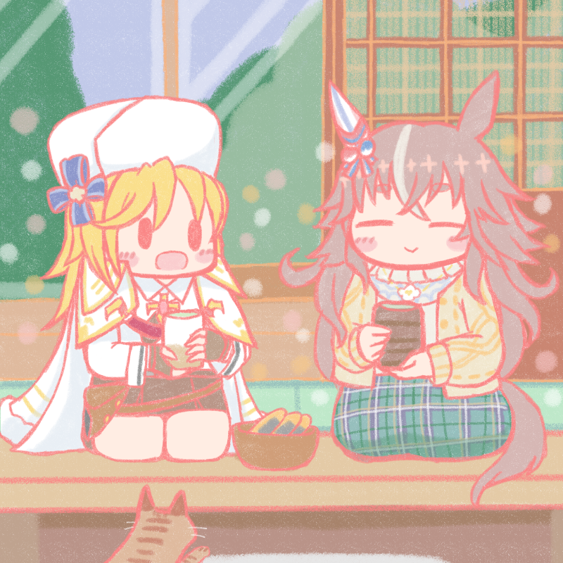 wonder acute and nagant revolver (umamusume and 1 more) drawn by kurotora03