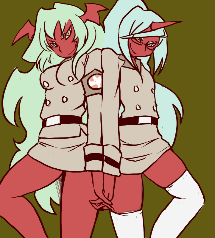 kneesocks and scanty (panty & stocking with garterbelt) drawn by shinobe