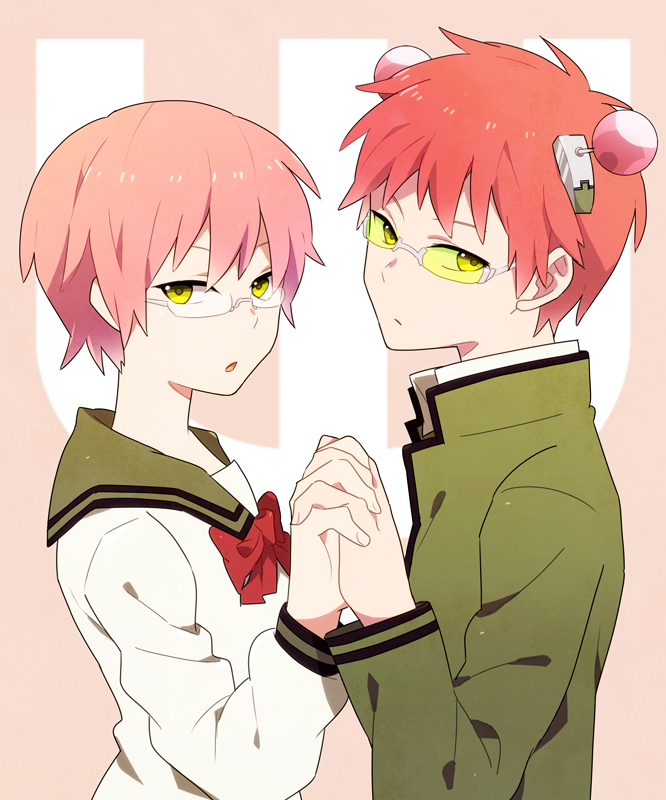 saiki kusuo and saiki kuriko (saiki kusuo no psi nan) drawn by yukiguni_(moaism)