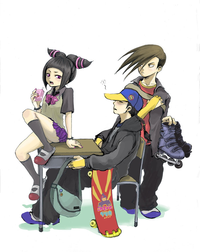 han juri, yun lee, and yang lee (street fighter and 1 more) drawn by riry