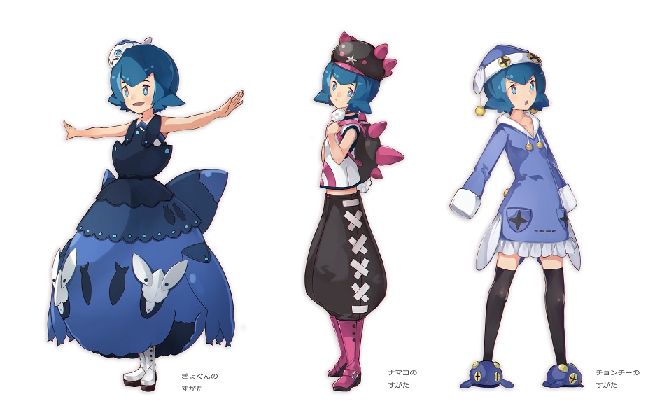 Lana Pyukumuku Wishiwashi Wishiwashi Chinchou And 1 More Pokemon And 2 More Drawn By Tamagokake Candy Danbooru