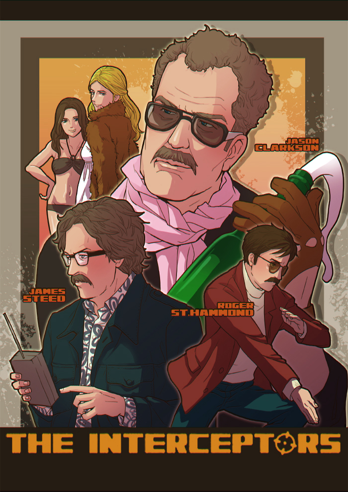 jeremy clarkson, james may, and richard hammond (top gear and 1 more) drawn by akayama_takana