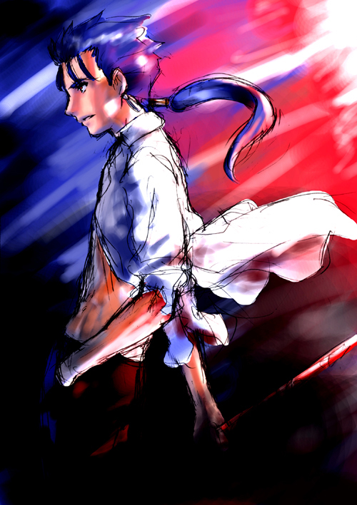 cu chulainn (fate and 1 more) drawn by jas_(littlecrime)