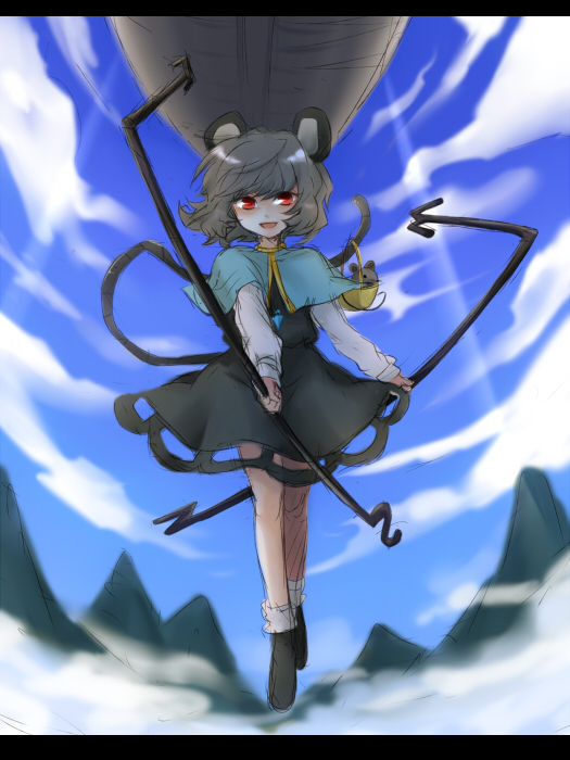 nazrin (touhou) drawn by mokku