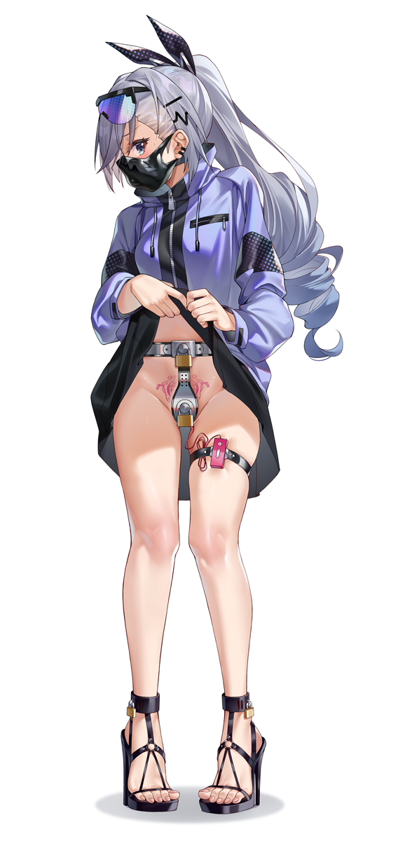 silver wolf (honkai and 1 more) drawn by ginklaga