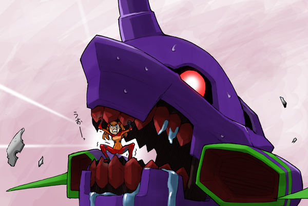 souryuu asuka langley and eva 01 (neon genesis evangelion and 1 more)