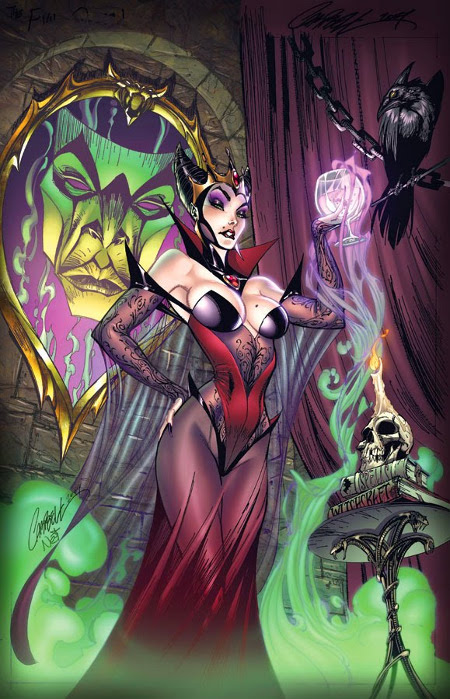maleficent (sleeping beauty) drawn by j._scott_campbell and nei_ruffino