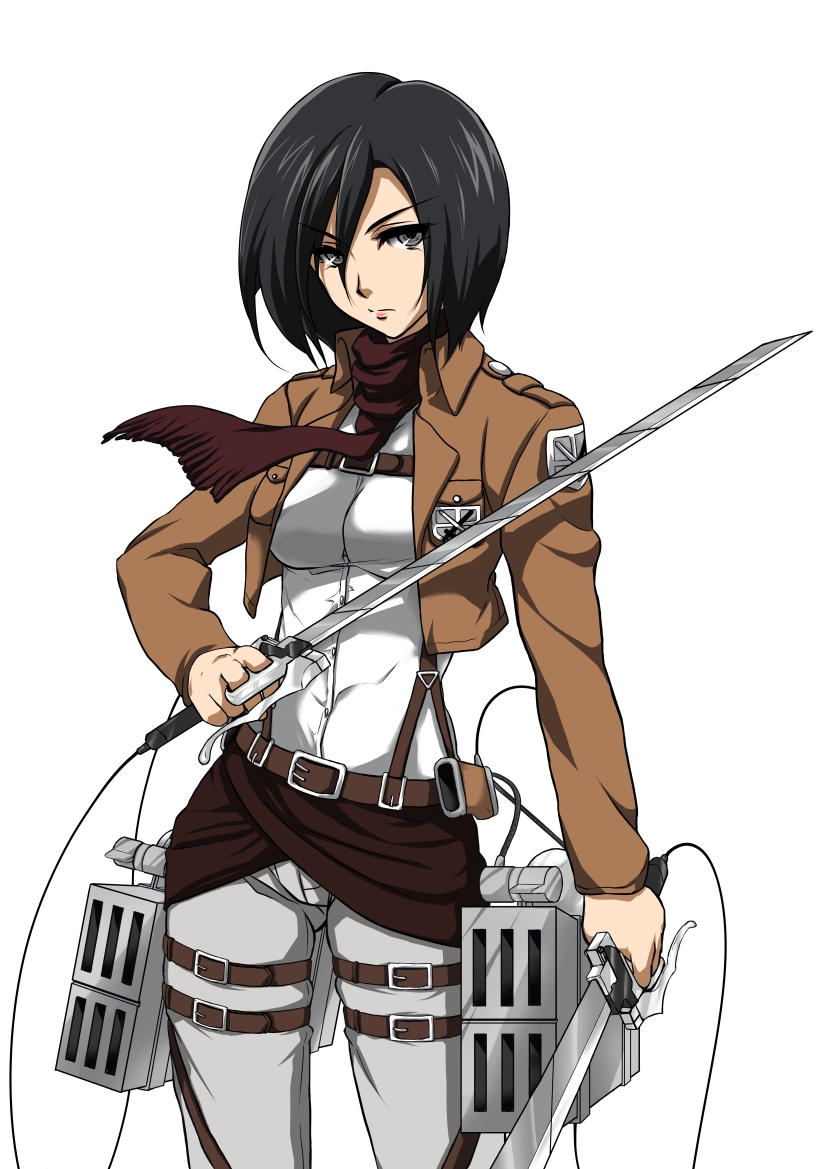 mikasa ackerman (shingeki no kyojin) drawn by k-sk