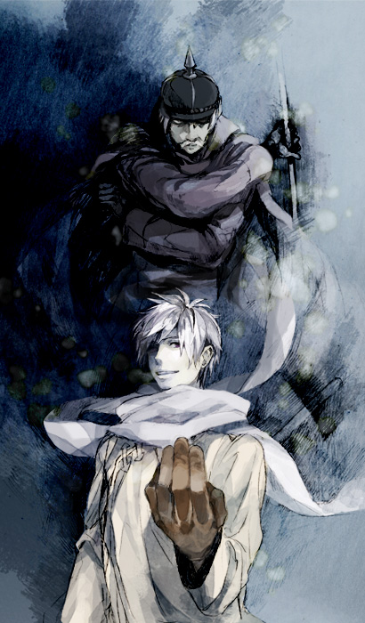 russia and general winter (axis powers hetalia) drawn by mikawa_(mika00000)