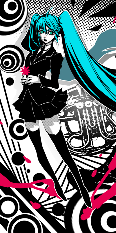 hatsune miku (vocaloid and 1 more) drawn by yumeji_kiriko