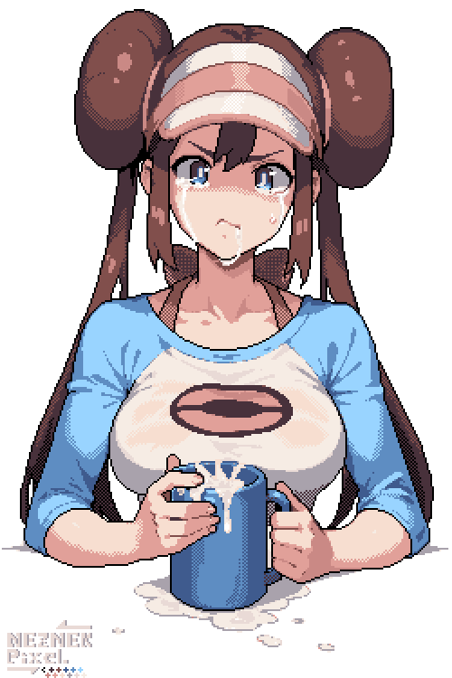 rosa (pokemon and 1 more) drawn by neznekpixel